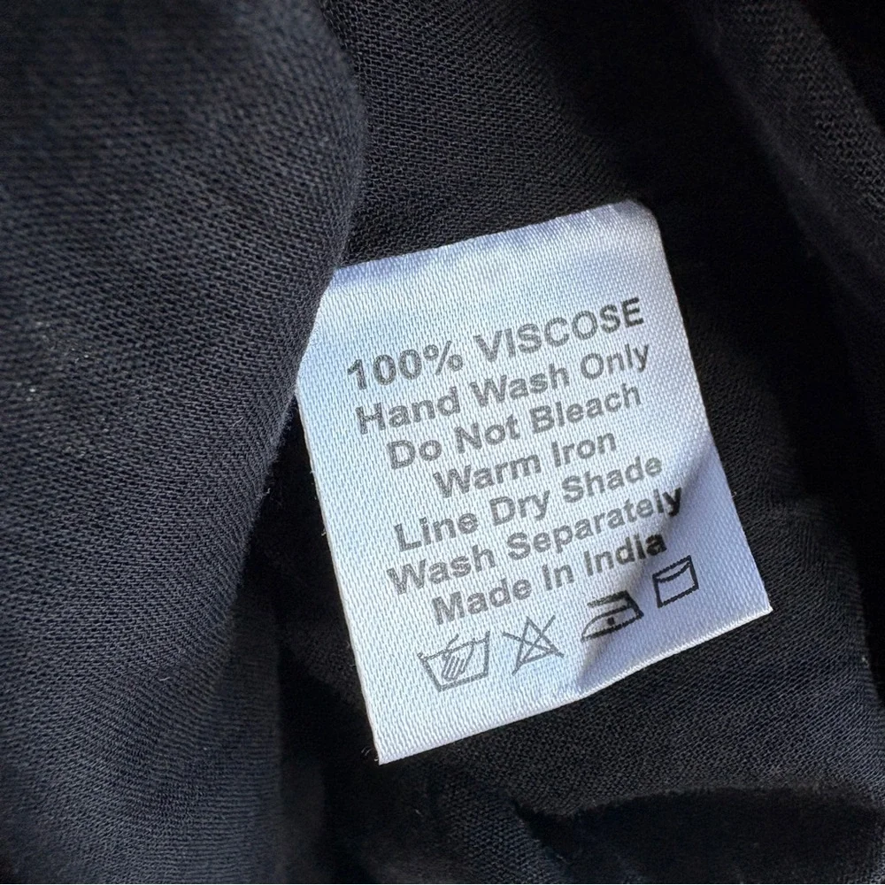 NWT Marea by Liz Joy Mary Top in Black Gold Dot M - Picture 7 of 7